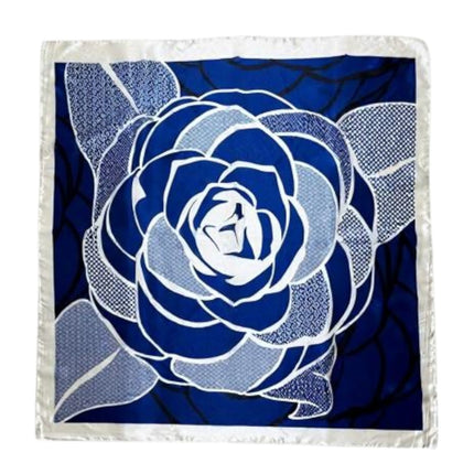 Satin Scarf Rose Pattern  ST5307-12 (12PC)