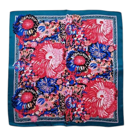 Satin Scarf Flower Pattern ST7059 (12PC)