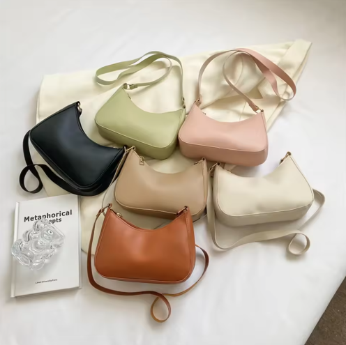 Fashion Handbags Retro Solid Color PU Leather Shoulder Bag JB6206-3 (12PC)
