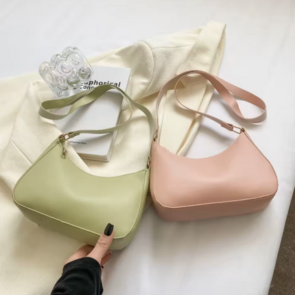 Fashion Handbags Retro Solid Color PU Leather Shoulder Bag JB6206-3 (12PC)