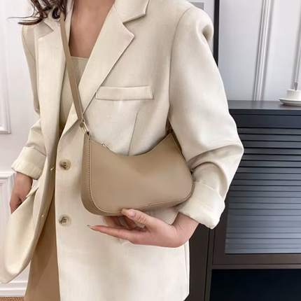 Fashion Handbags Retro Solid Color PU Leather Shoulder Bag JB6206-3 (12PC)