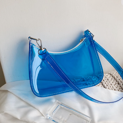Women Transparent Tote Shoulder Bag JB6206-1 (12PC)