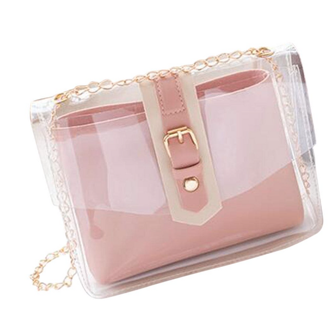 Women Transparent Tote Shoulder Bag SS6311-18 (12PC)