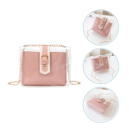 Women Transparent Tote Shoulder Bag SS6311-18 (12PC)