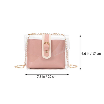 Women Transparent Tote Shoulder Bag SS6311-18 (12PC)