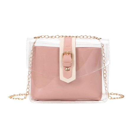 Women Transparent Tote Shoulder Bag SS6311-18 (12PC)