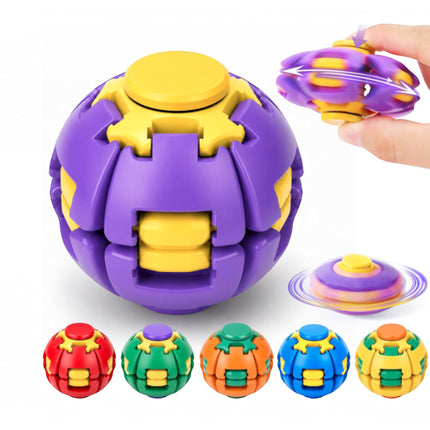 Press to Spin Fidget Spinner HelixCore Rotating Stress Ball Fidget Toy ME364 (24PC)
