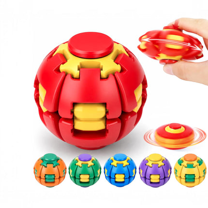 Press to Spin Fidget Spinner HelixCore Rotating Stress Ball Fidget Toy ME367 (24PC)