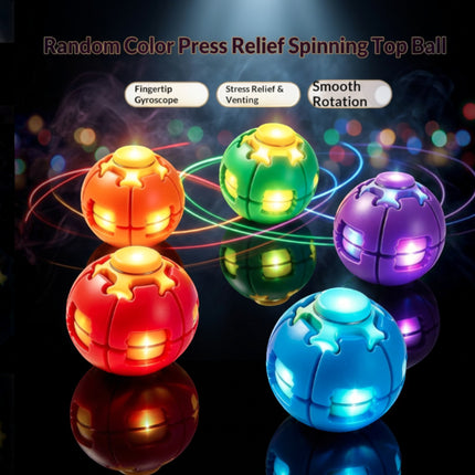 Press Spin Glowing 3D Fingertip Spinner Stress Relief Rotating Light Up Toy QY311 (24PC)