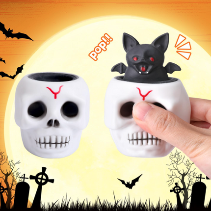 Halloween Skull Squishy Toy JT6803-7 (12PC)