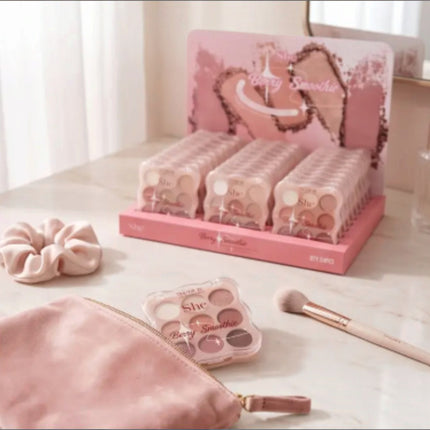 S. He 9 Color Eyeshadow Palette EP1086 (24PK)