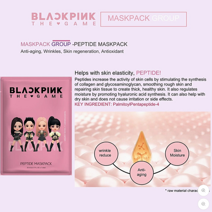 BLACKPINK The Game Mask Pack (7SHEET)