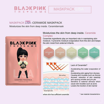 BLACKPINK The Game Mask Pack (7SHEET)