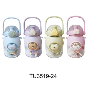 BEAR CARRYING STRAP WATER BOTTLE 3519-24 (12PC)