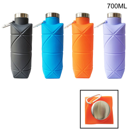 Silicone Collapsible Water Bottle TU3701-24 (12PC)