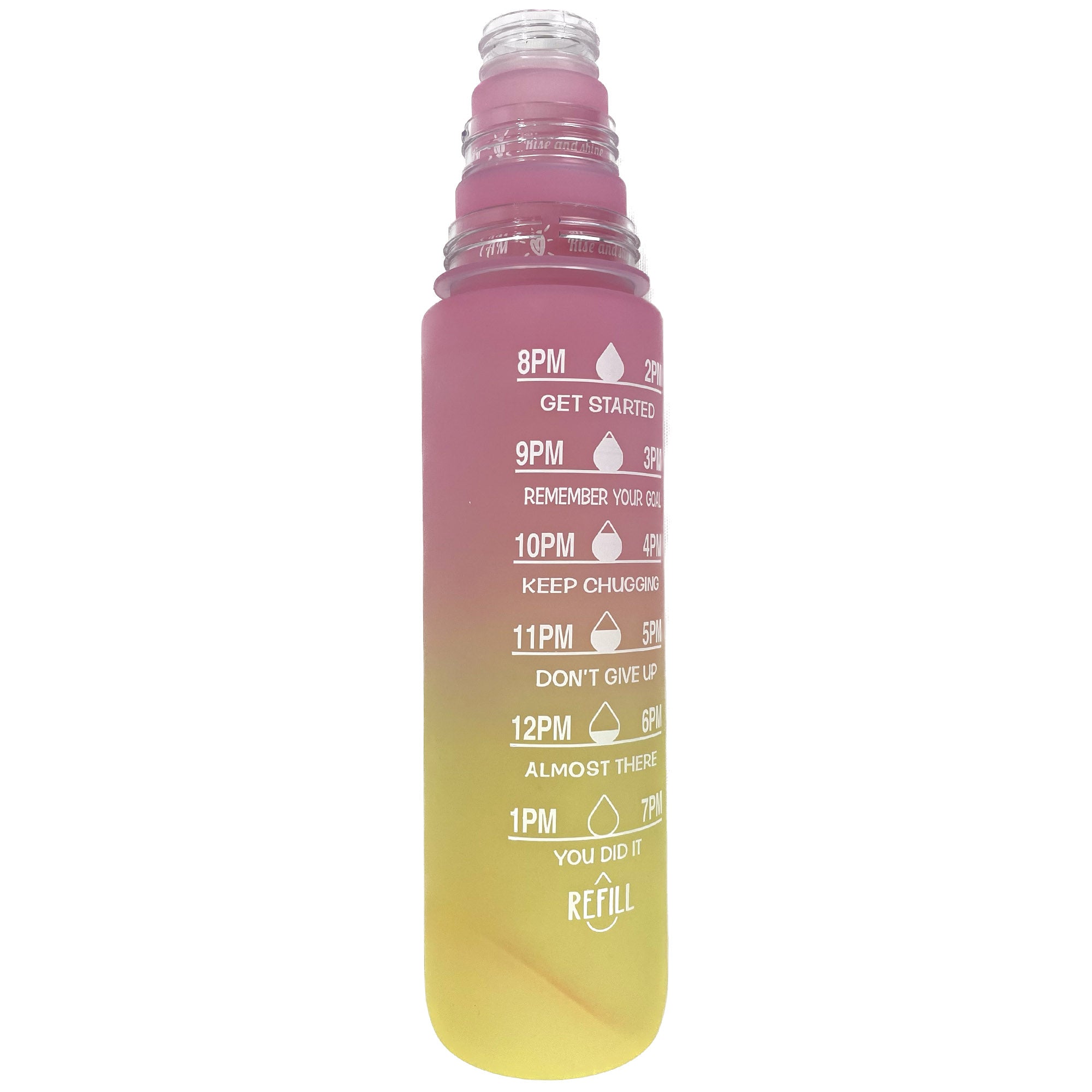 MOTIVATIONAL FITNESS SPORTS WATER BOTTLE 3 SETS 3714-8 (12SET)