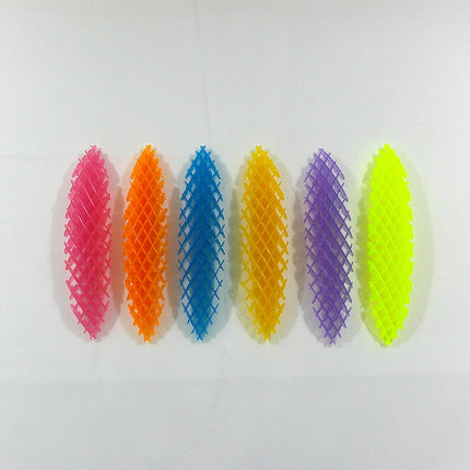 Glow in the Dark Fidget Worm Deformation Net TOY 4304-1 (12PC)