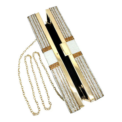 Dollar Graphic Rhinestone Evening Bag FB7246 (1PC)