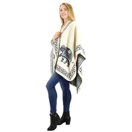 Elephant Pattern Shawl P3809 (6PC)