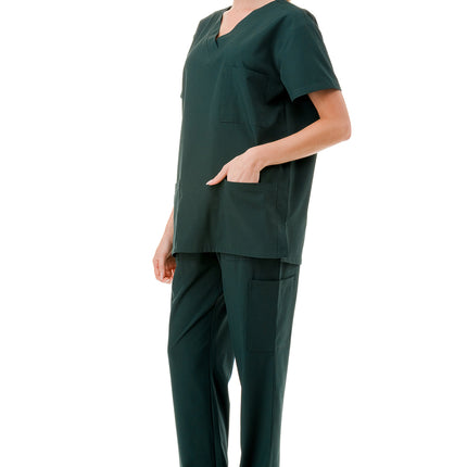 WOMEN'S SCRUBS MEDICAL NURSING UNIFORM SET UN0147HG (MIN 6 SET)