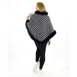 CHECK PATTERN FUR PONCHO 4068 (12PC)