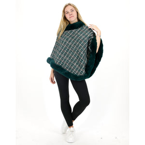CHECK PATTERN FUR PONCHO 4068 (12PC)
