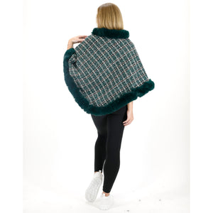 CHECK PATTERN FUR PONCHO 4068 (12PC)