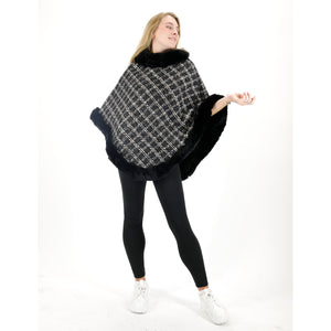 CHECK PATTERN FUR PONCHO 4068 (12PC)