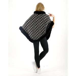 CHECK PATTERN FUR PONCHO 4068 (12PC)