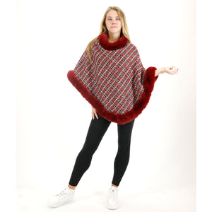 CHECK PATTERN FUR PONCHO 4068 (12PC)