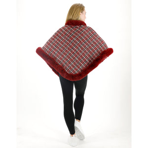 CHECK PATTERN FUR PONCHO 4068 (12PC)