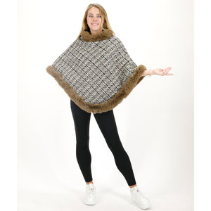 CHECK PATTERN FUR PONCHO 4068 (12PC)