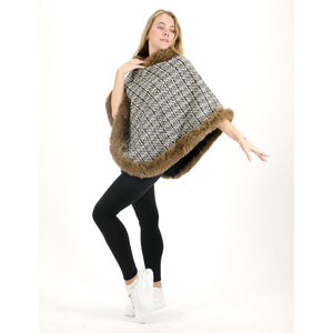 CHECK PATTERN FUR PONCHO 4068 (12PC)
