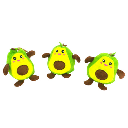 Smile & Angry Reversible Avocado Plush Keychain KC427-53 (12PC)