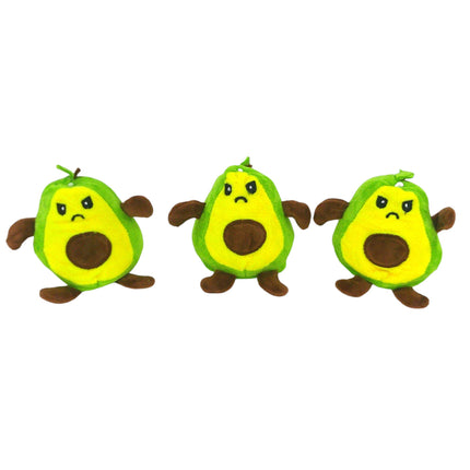 Smile & Angry Reversible Avocado Plush Keychain KC427-53 (12PC)