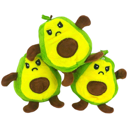 Smile & Angry Reversible Avocado Plush Keychain KC427-53 (12PC)