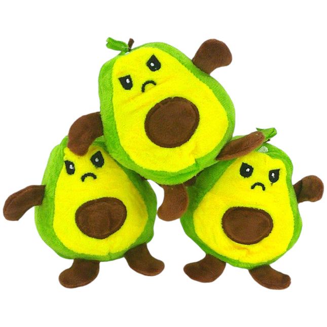 Smile & Angry Reversible Avocado Plush Keychain KC427-53 (12PC)