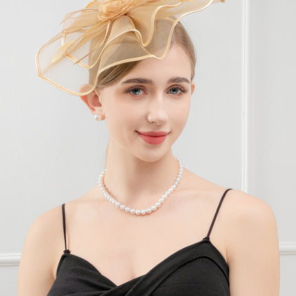 Fascinator Kentucky Derby & Tea Party Flower Feather Hat FF812(3PC)
