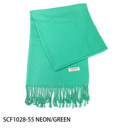 Plain Pashmina PP1028B (12PC)