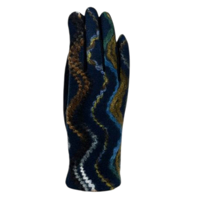 Women's Wave Pattern Winter Gloves GL188 (12PAIR)