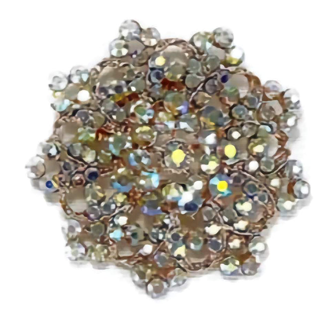Rhinestone Flower Brooch BC0427-9 (12PC)