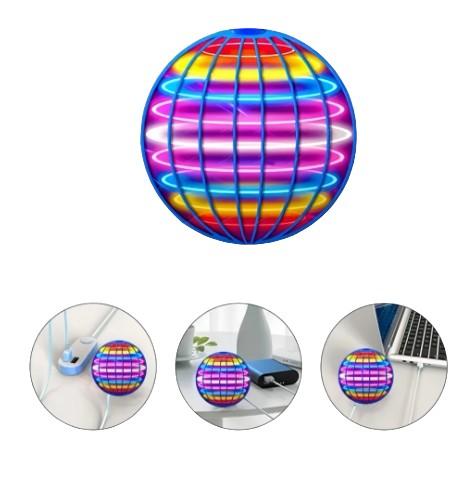 Flying Spinner Fidget Toys Flying Ball JS611-23 (12PC)