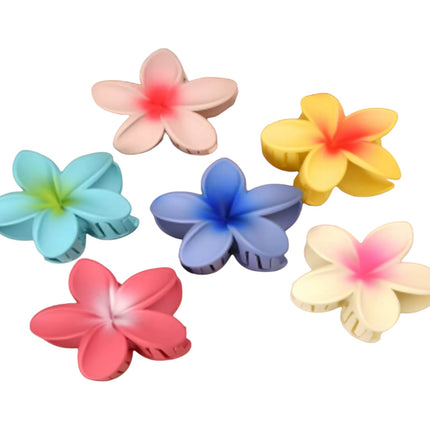 Hawaiian Flower Hair Claw Clip JH5829-22 (12PC)