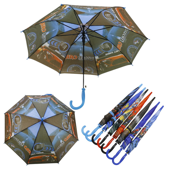 Kids Racing Car Auto Open Fold Umbrella UM3263 (12pc)