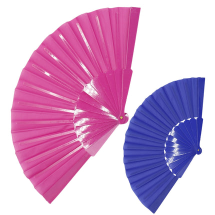Solid Color Hand Held Folding Fan JF6323-1 (12PC)