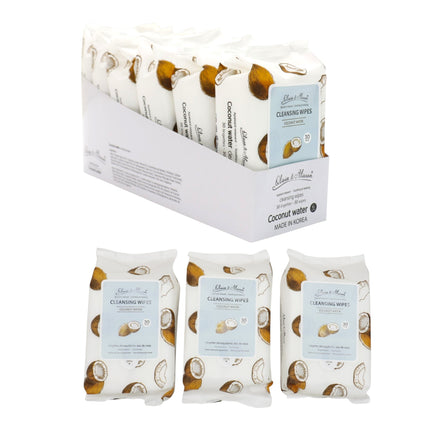 Coconut Water Cleansing Makeup Remover Wipes MIT001 (12PK)