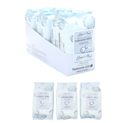Hyaluronic Acid Cleansing Makeup Remover Wipes MIT012 (12PK)