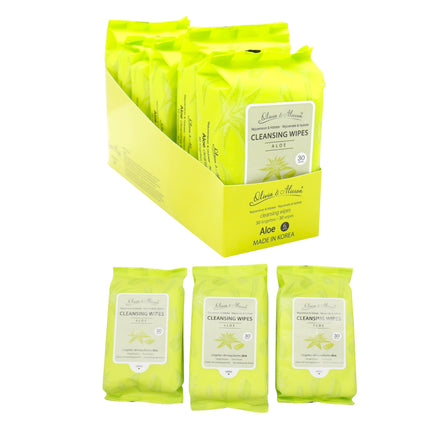 Aloe Cleansing Makeup Remover Wipes MIT004 (12PK)
