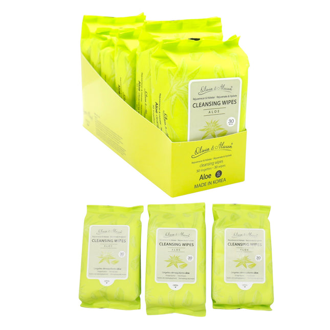 Aloe Cleansing Makeup Remover Wipes MIT004 (12PK)
