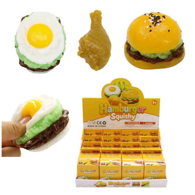 Silicon Burger Set Squishy Toy JT6610-9 (20PC)